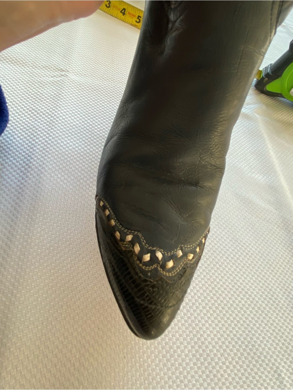 Tony Lama Women's Black Western Rodeo Cowboy Wedding MidCalf Boots - Picture 14 of 16